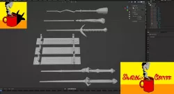 Wand And Wand Holder Pack Custom I Made