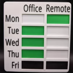 WFH Office Door Calendar