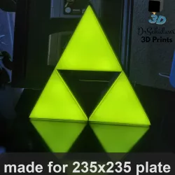 Zelda Triforce logo LED Lamp