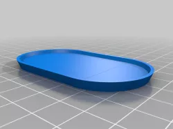 70x40mm Pill Oval Base