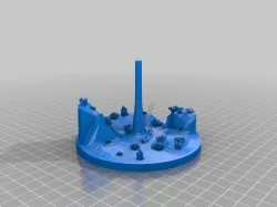 Dragon Turtle Stand with coral