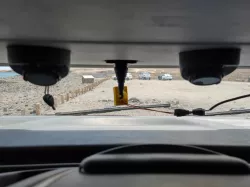 ESP32-CAM enclosure with an articulated hanger for a car