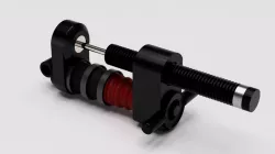 Fanatec CSL Elite pedals Hydraulic damper mod with printable elastomer