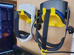 Modified NA4D VR Headset wall hanger