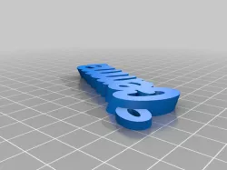 My Customized iamburny's v2  Text - Name Keyring / Keyfob