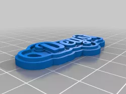 My Customized Multiline Tag or Keychain