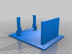 Raspberry pi wall mount for Case + SSD 2.5"
