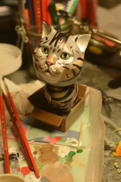 Schrodinky cat Bobble head