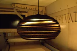 Spherical Carton Lamp With 50cm Diameter