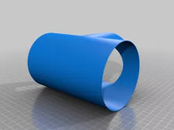 Tube/pipe Tee piece 101mm inner, 22mm thick