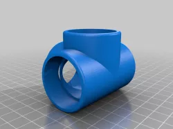 1" PVC 4 Way Edge Connector - B