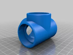 1" PVC 4 Way Edge Connector - C
