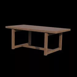 Ainsley Dining Table Pine wood Low-poly 3D model