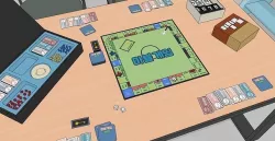 Board game cafe 3D model