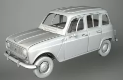 CAR RENAULT 4L 3D model
