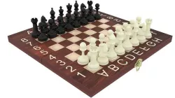 Chess Figures On Chess Board 3D model