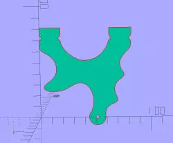 CNC Ergonomic Pocket Slingshot DXF (three fingers)