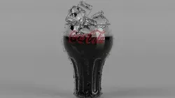 Coca cola Kola  Glass 3D model