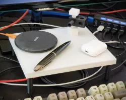 Desk Tray - Keep your stuff above the cables and clutter