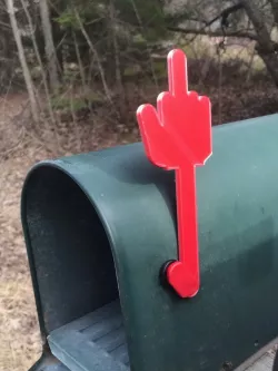 Finger mailbox flag
