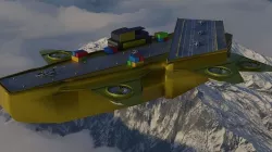 Flying Military Ship 3D model
