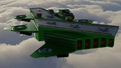 Flying Military Ship 3D model