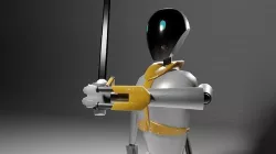 Futuristic Training Bot 3D model