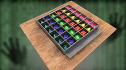 Game dice with golden frame PBR low-poly Low-poly 3D model