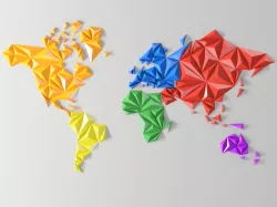 Geometric world map