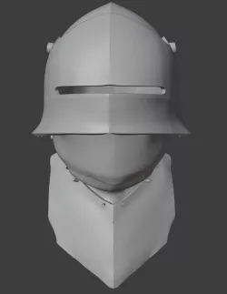 German Sallet Helmet with Bevor