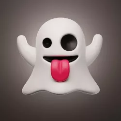 Ghost emoji 3d icon Low-poly 3D model
