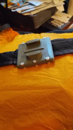 Go pro backpack strap mount