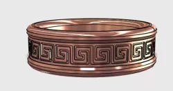 Greek key ring