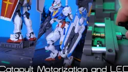 Gunpla Catapult Launch Motorization and LED Diorama Parts