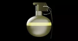 HE Grenade - made in Blender Low-poly 3D model