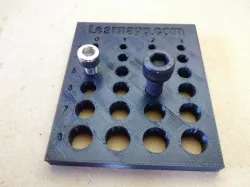 Hole Tolerance Gauge For Designing 3D Prints With Screws and Eccentric Nuts M3, M4, M5, M6, M7, M8