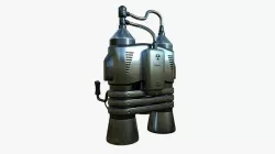 Jetpack E06 Chrome - SciFi Character Design Low-poly 3D model