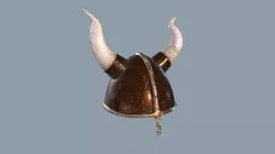 Medieval fantasy helmet Low-poly 3D model