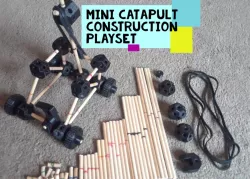 Mini Catapult Construction Playset