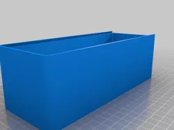 My Customized Parametric Box with Sliding Lid - Split Models
