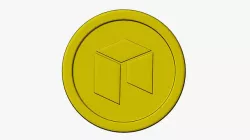 Neo Coin Low-poly 3D model
