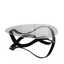 Newton round glass coffee table   3D model