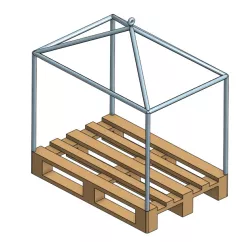 Pallet + Frame with hook