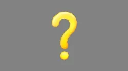 Question mark - symbol icon - B Low-poly 3D model