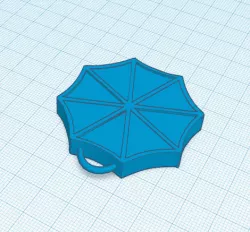 Resident Evil Umbrella Logo Keychain