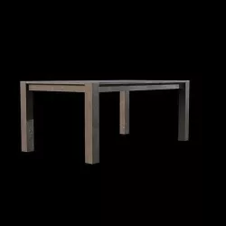 Rylie Dining Table Acacia wood Low-poly 3D model
