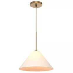 Sculptural Glass Cone Hardwired Pendant 3D model