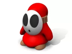 Shyguy toy with eyes 3D model
