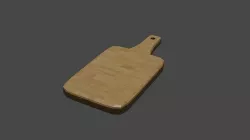 Simple cutting board 3D model