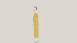 SLS space launch system Block 1 Low-poly 3D model